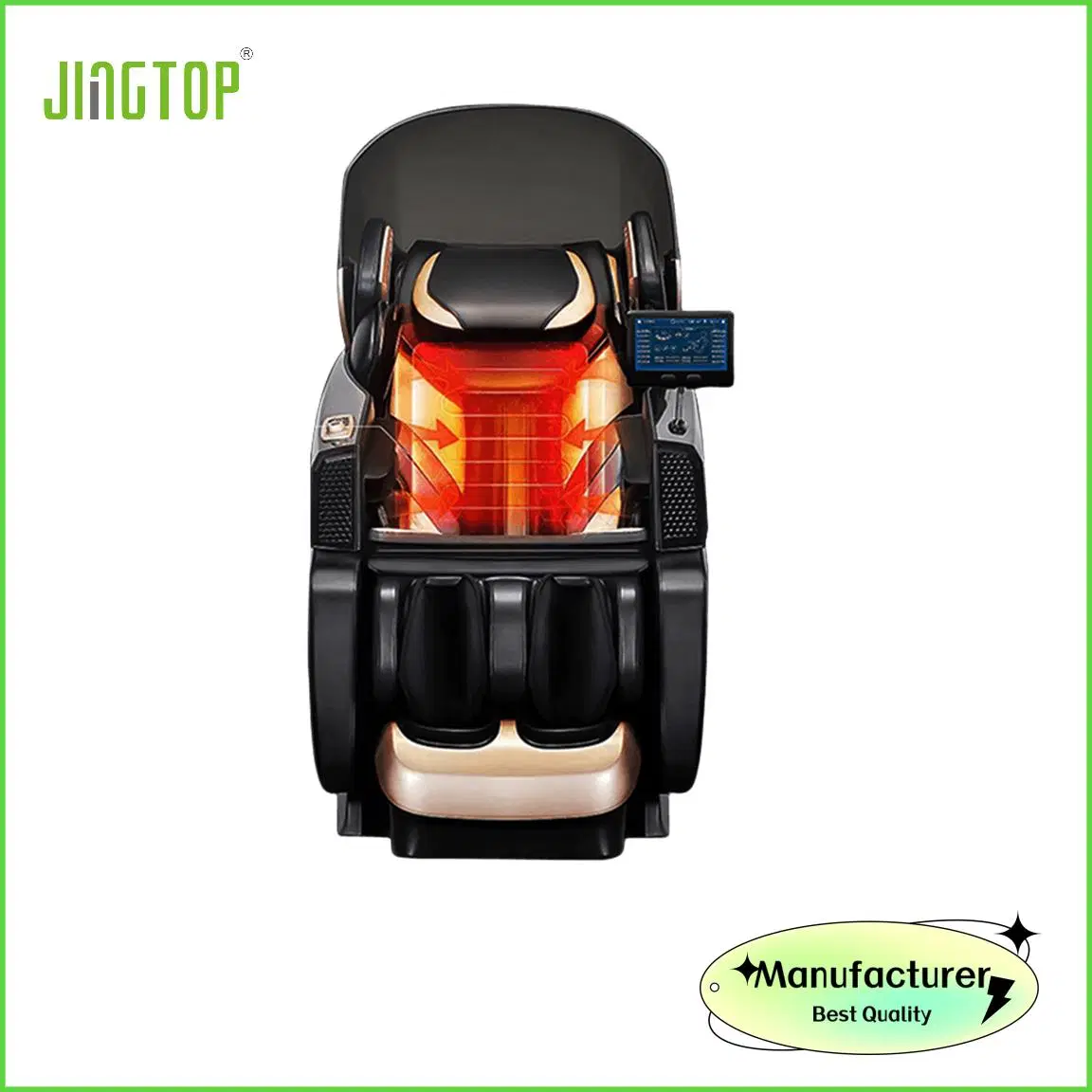 Jingtop Professional 3D 4D Logo de cliente Robótica Top End Body Care Mobiliario de casa silla de masaje