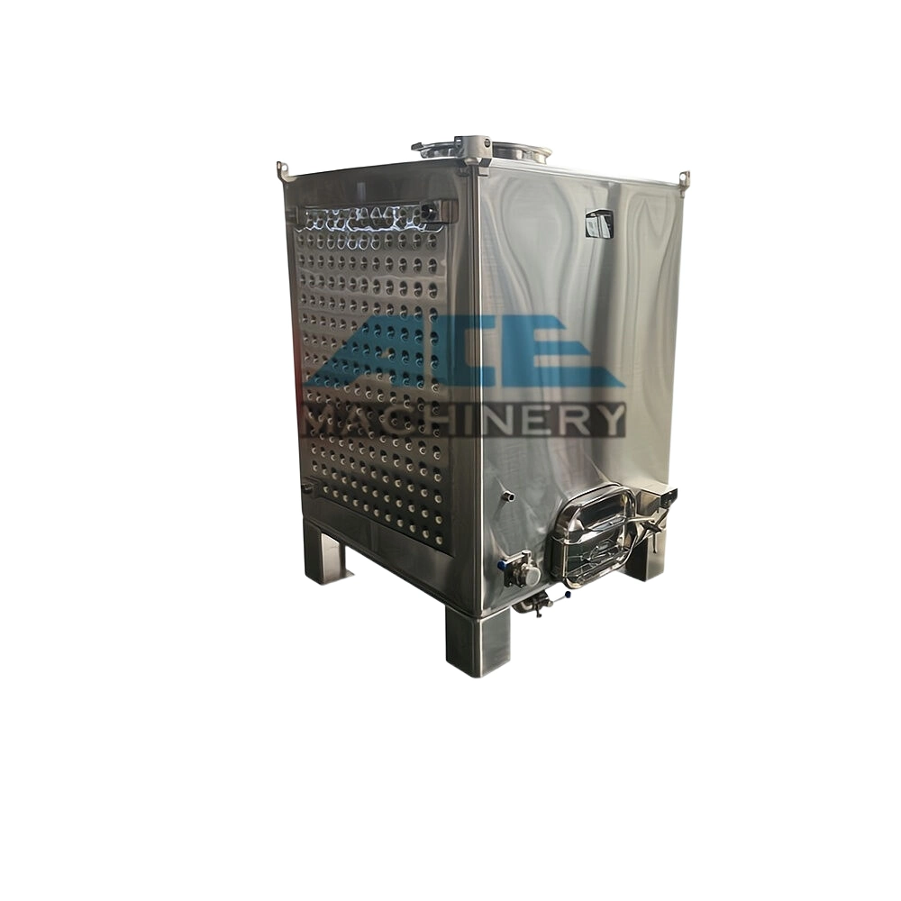 prix d'usine 1000L 1300L 1500L 2000L IBC Réservoir en acier inoxydable fourre-tout conteneur de transport de produits chimiques liquides dangereux IBC conteneurs-citernes de stockage