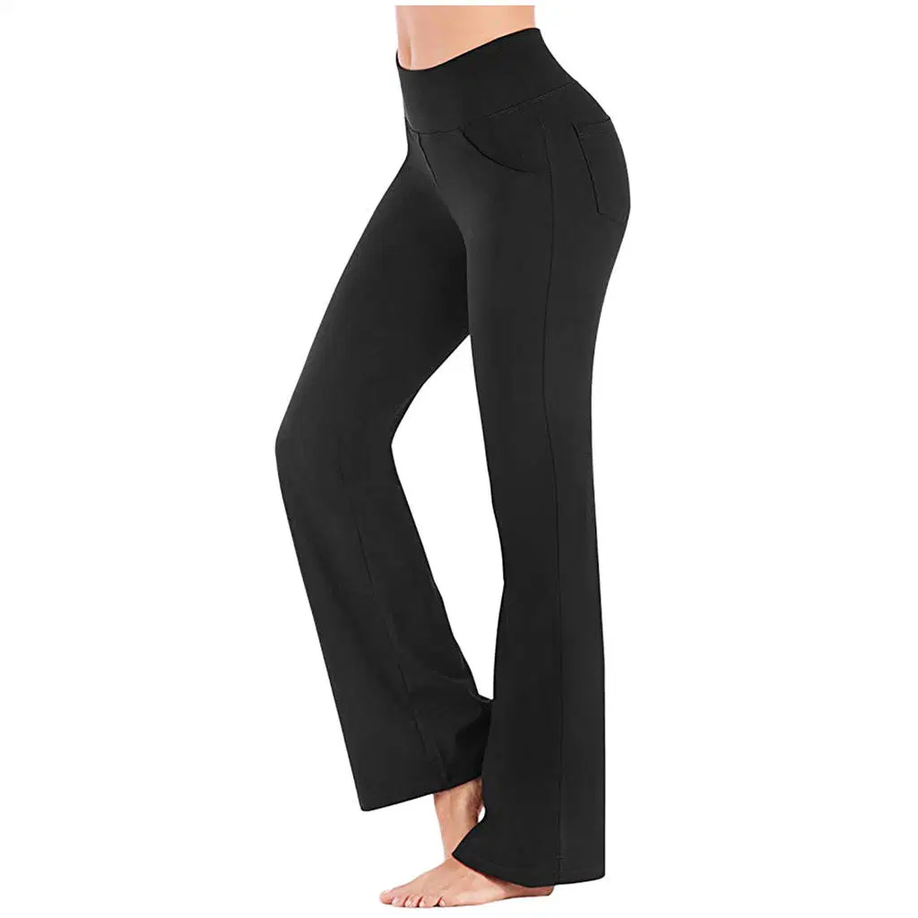 Loose Fit Joggers Trousers for Women with Bootleg Flare