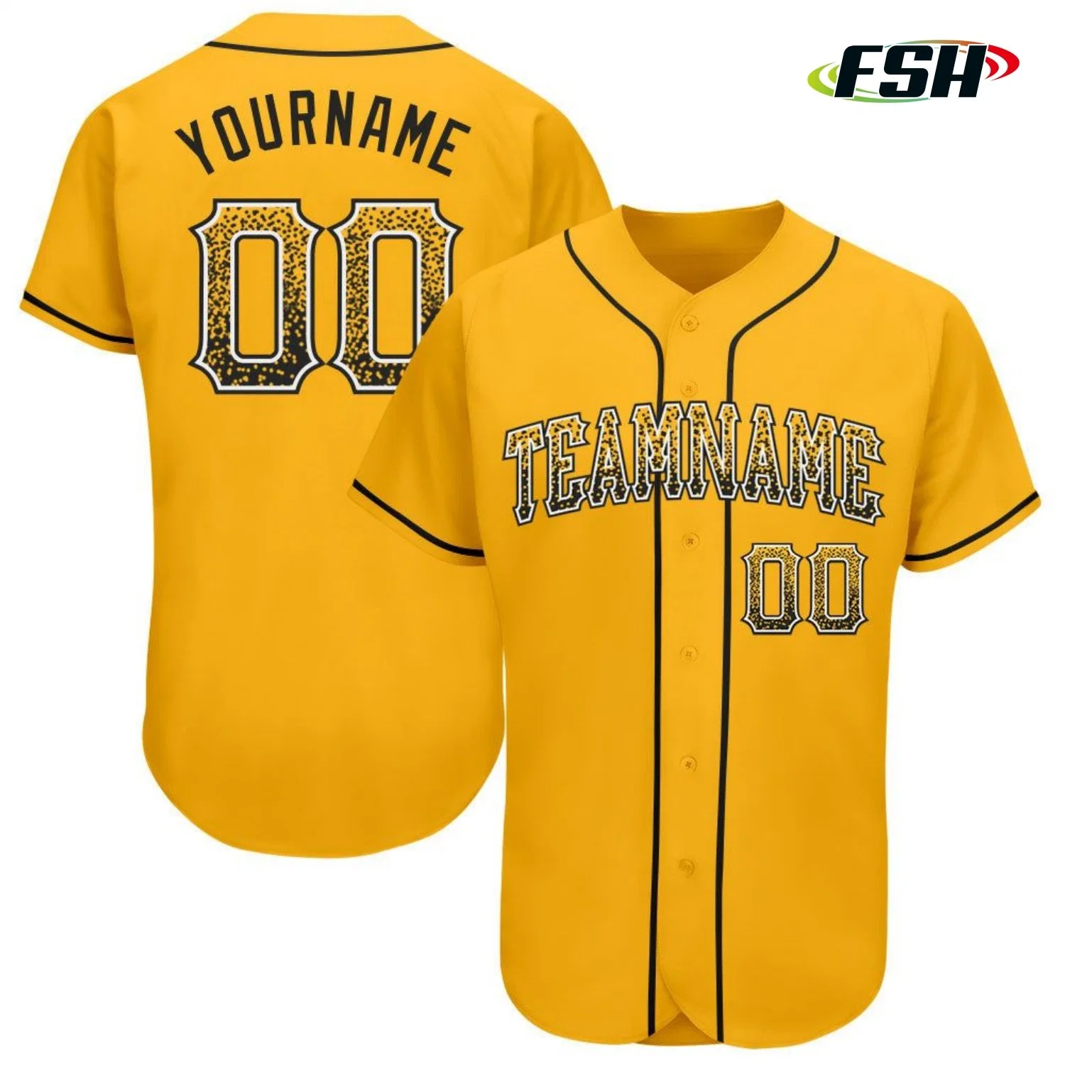 Top Quality Custom Team Logo Sublimation Baseball Jersey Uniform Shirts