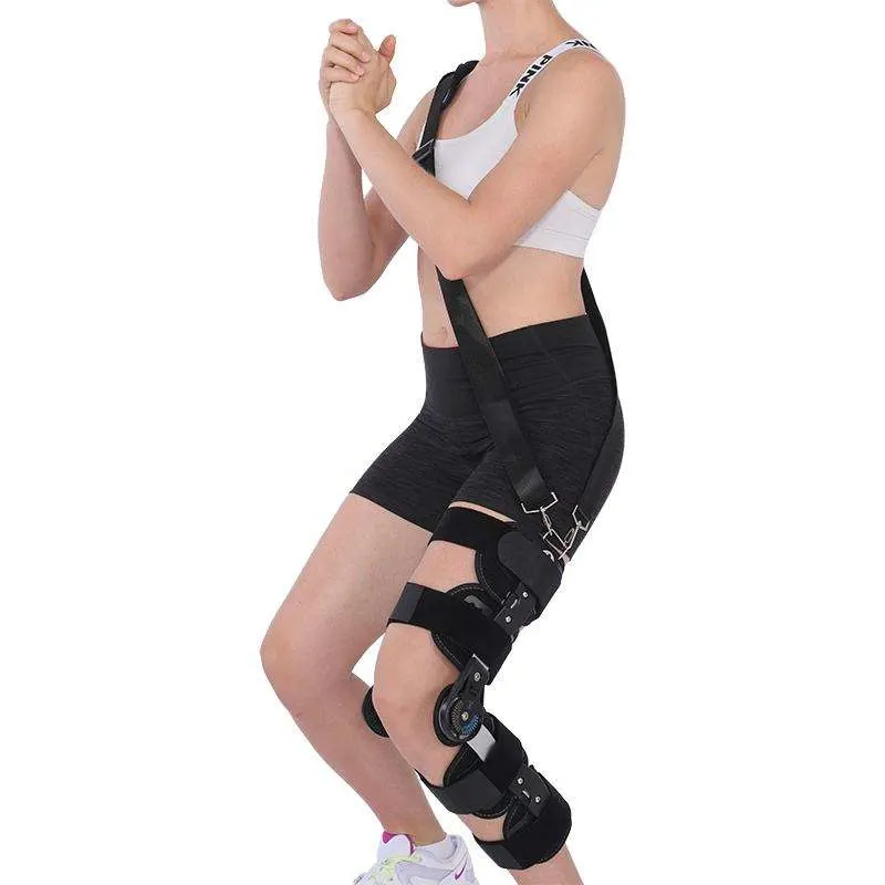 Ortopedia Medical Immobilization Brace colgado de rodilla cómodo y fácil de Use Osteoartritis ajustable rodilla Immobilizer Brace