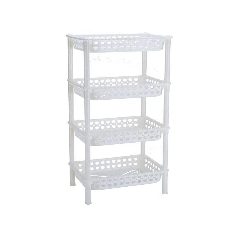 2-Tier Bathroom Plastic Corner Storage Container Rack Organizer Shelf