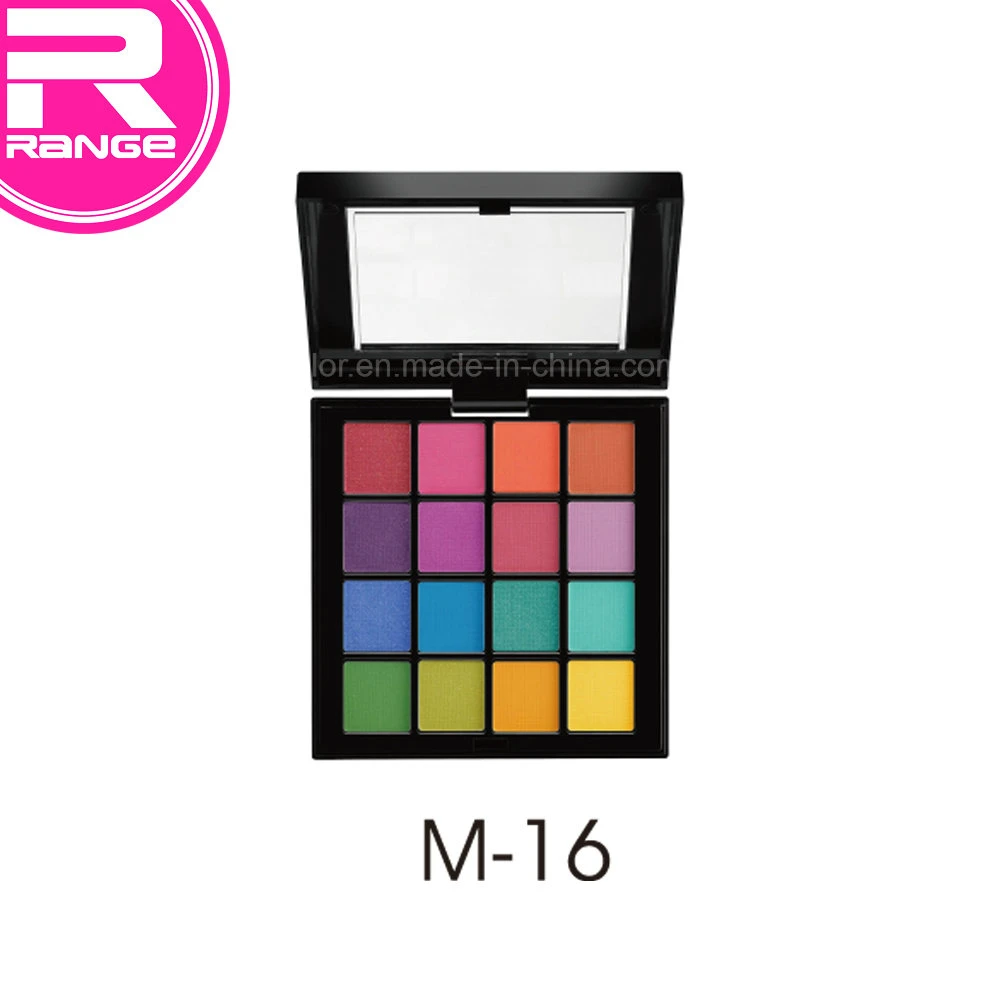 16 profesionales de color brillante Color Eyeshadow Palette Paleta de sombra de ojos maquillaje