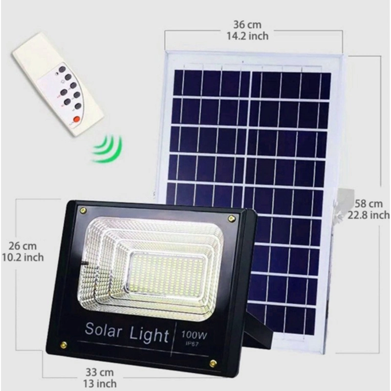 100W Außenbeleuchtung Wandleuchte Solar Light LED Flutlicht RoHS