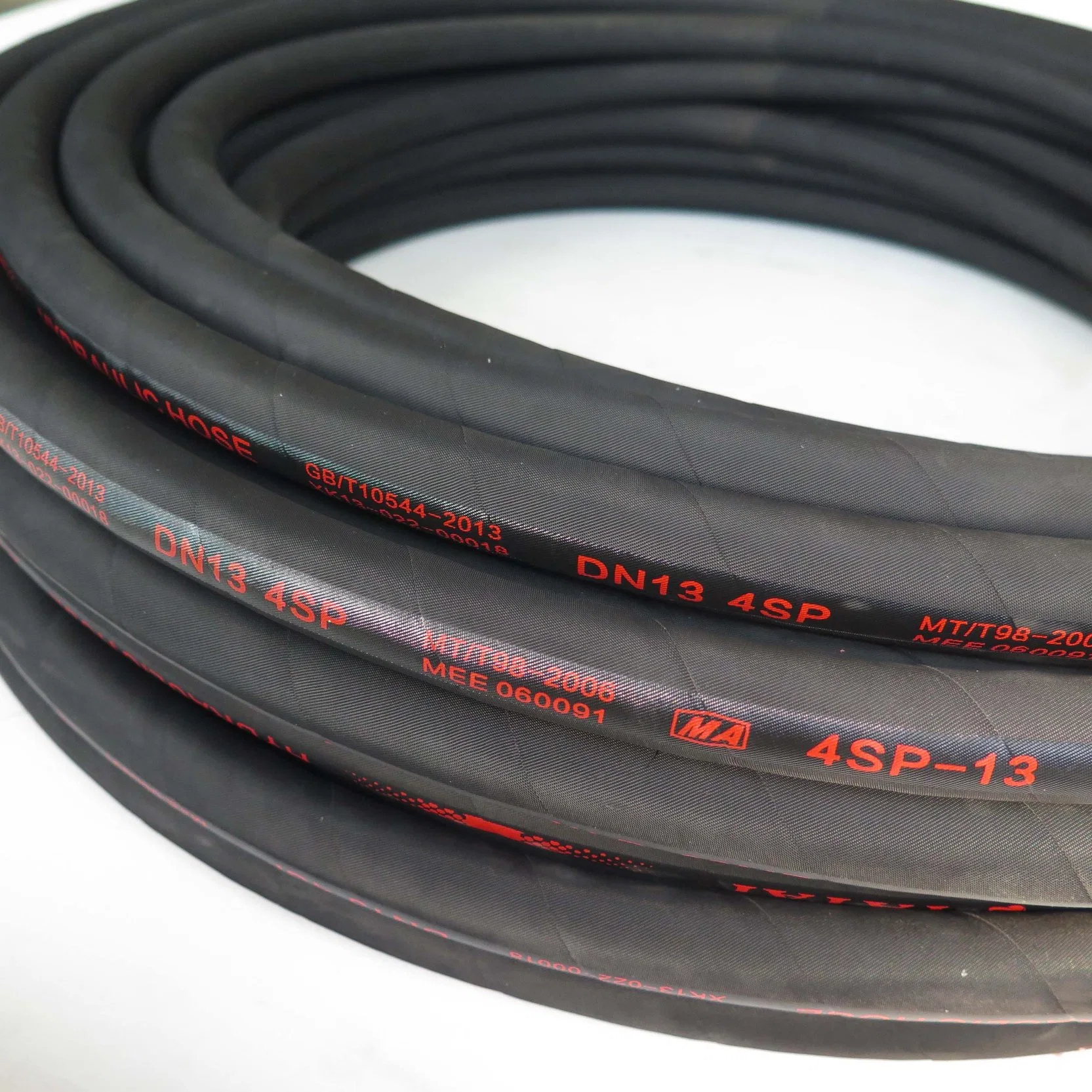 4sh Anti Aging Heavy Industrial Synthetic Hydraulic Rubber Hose 4sp Construction Machinery