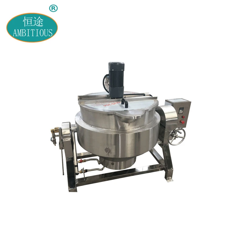 Gas Heat Jacketed Pot Candy Mixer Cooking Jacket Kettle