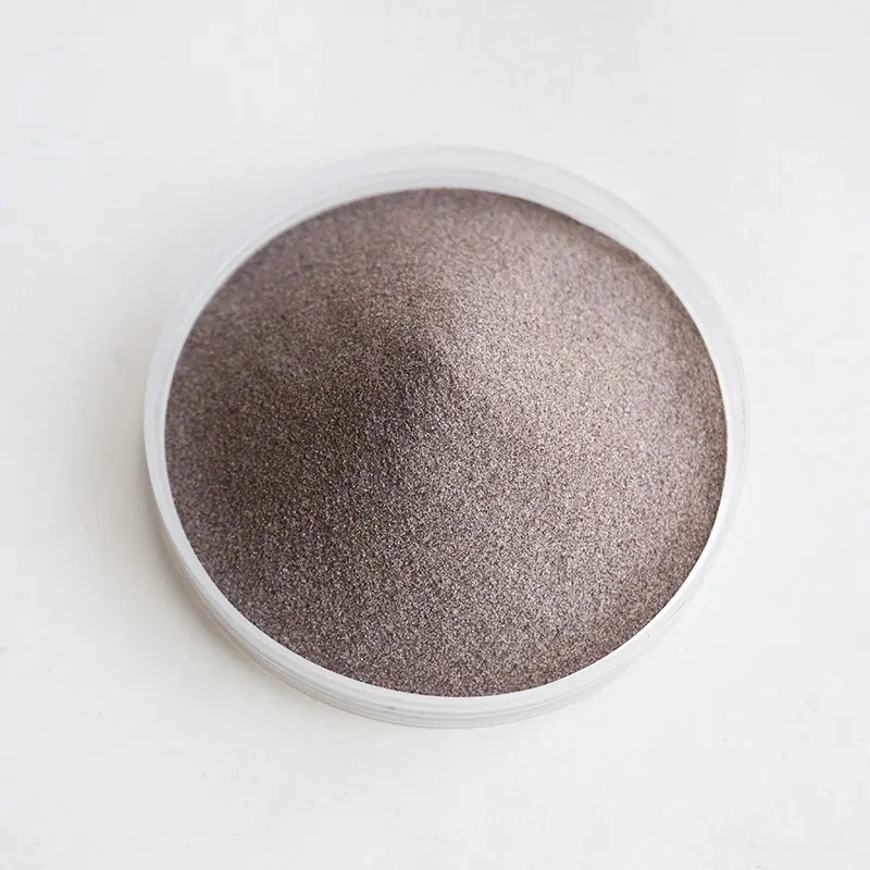El corindón material abrasivo de óxido de aluminio marrón granos