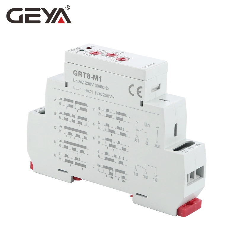 Geya New Design Delay Relay 220V Multi Function Timer Mini Time Relay