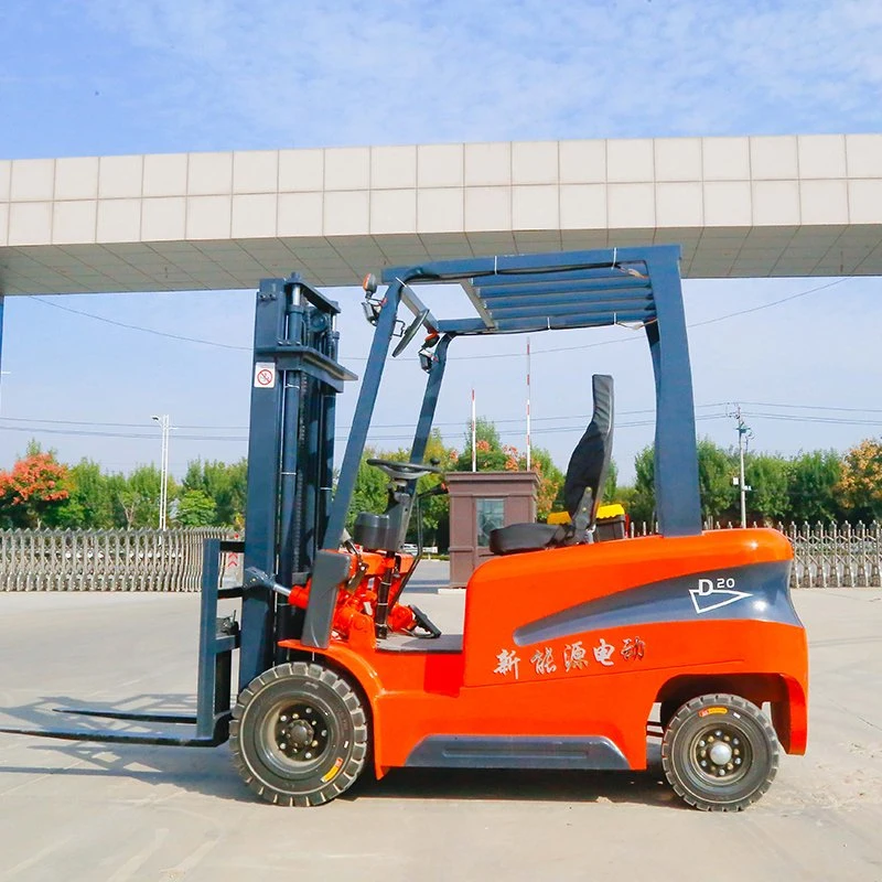 Carro elevador eléctrico quatro rodas 3 toneladas sentado conduzir em pé pequeno Manuseamento do empilhador hidráulico 1.5 automático de 2 toneladas do camião