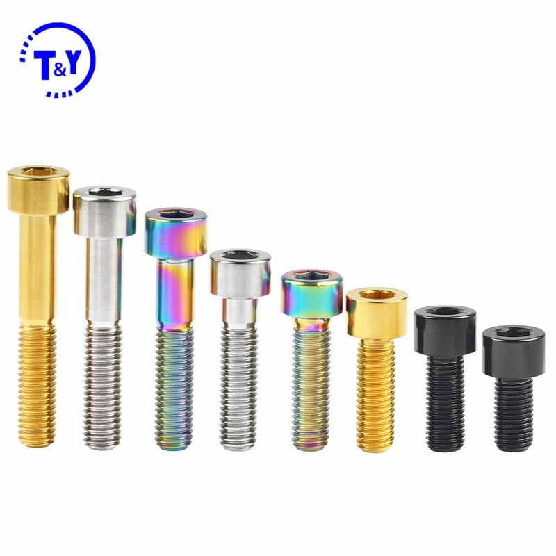 Titanium Colored Round Head Allen Bolt Hex Socket Head Cap Screw