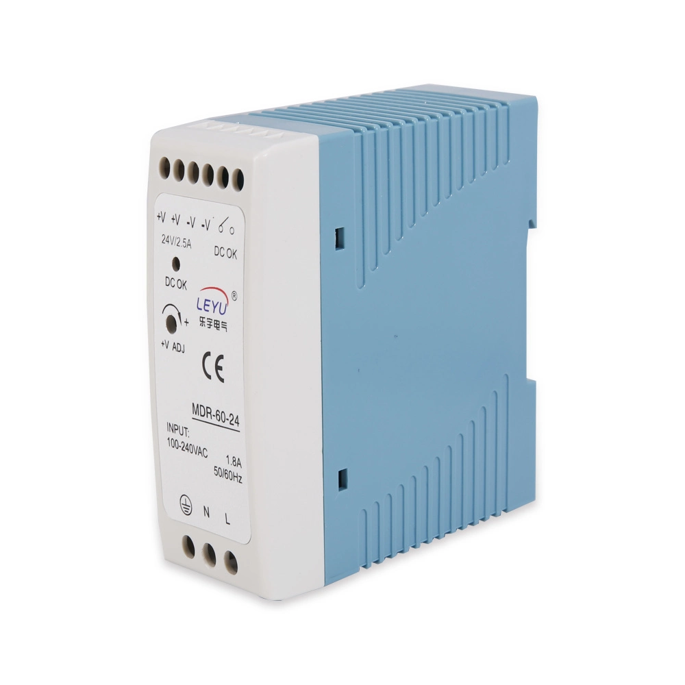 60W 12V Regulated AC DC LED CCTV DIN Rail Switching Power Supply Mdr-60-12