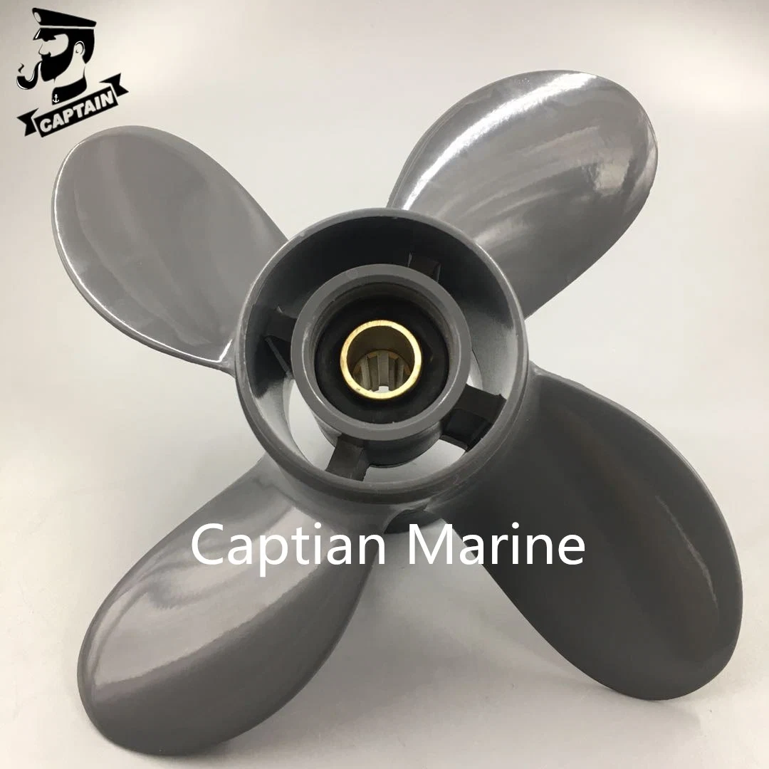 4 Blade 9 1/4X10 Honda Fishing Boat Engine Aluminum Propeller 8-20HP