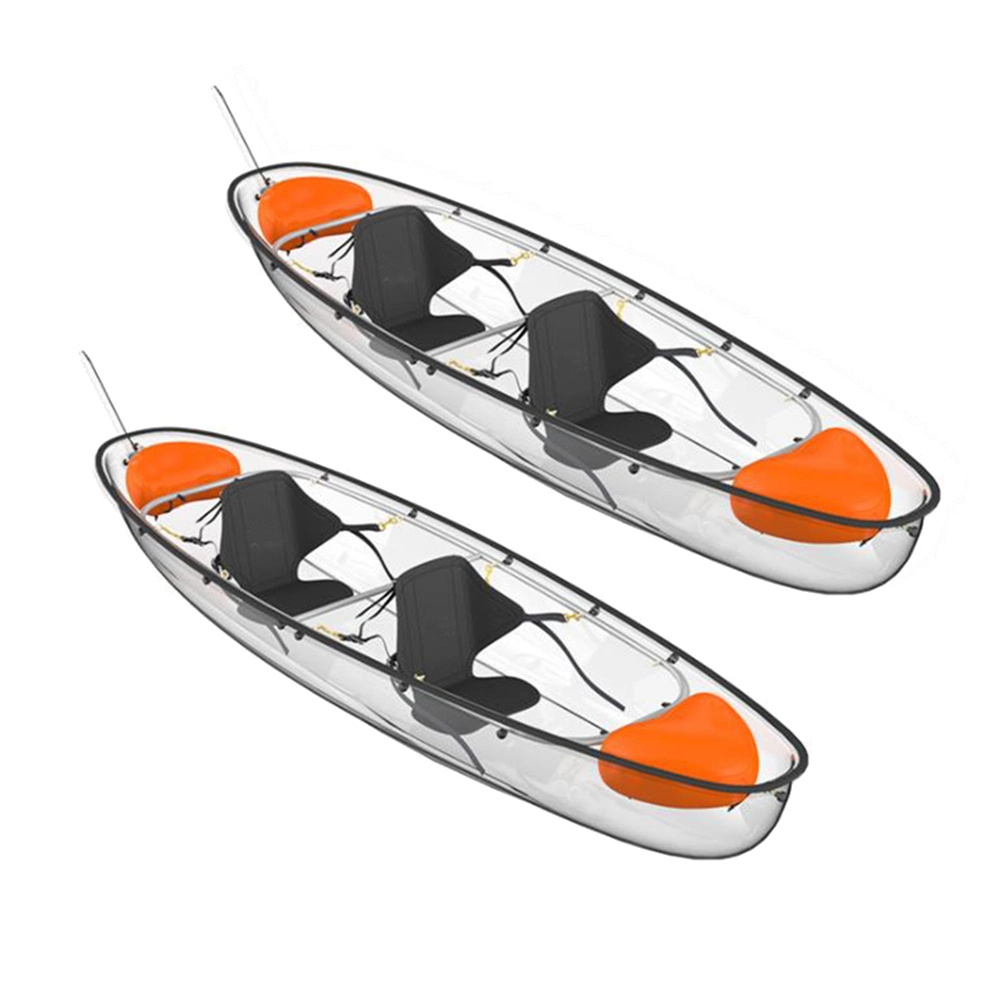 2019 Venta caliente persona doble transparente Canoa Kayak