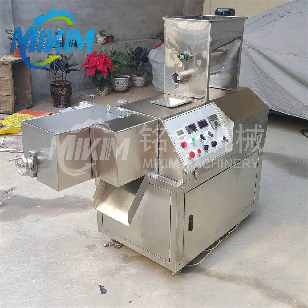 Snack Bar comercial Twin Screw Extruder puffed snacks de batatas fritas de milho Máquina de fabricação de alimentos Puffs milho snacks fabricação de máquinas