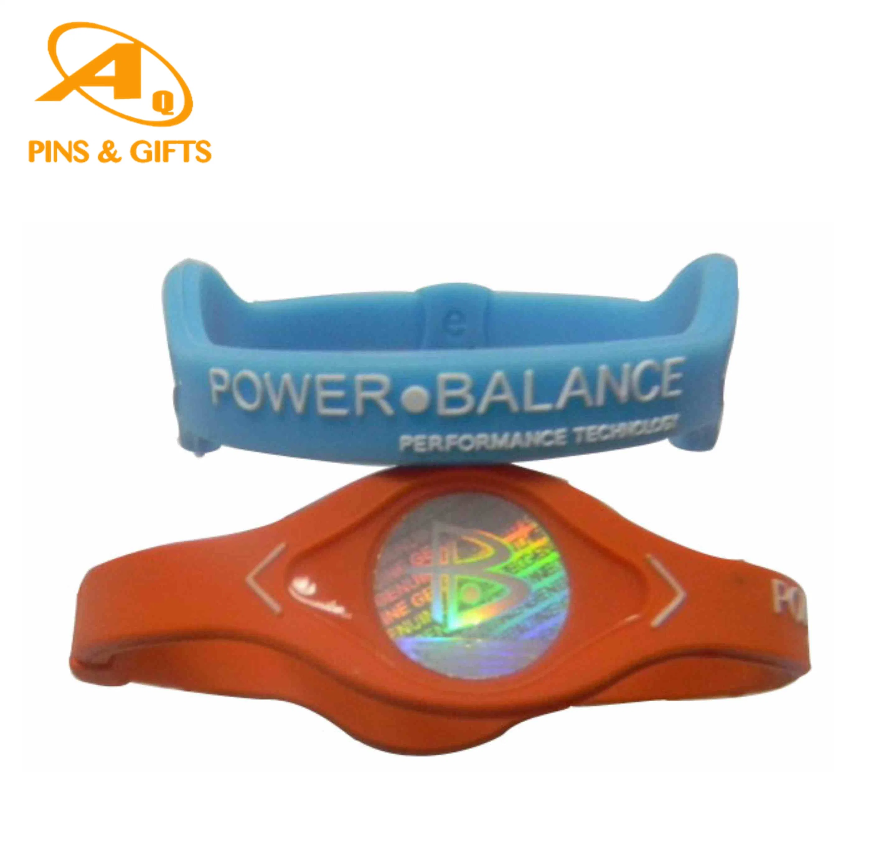 Supply Custom Fine Environmental Printed Silicone Bracelet Wristband for Organization Association Promotional Gifts