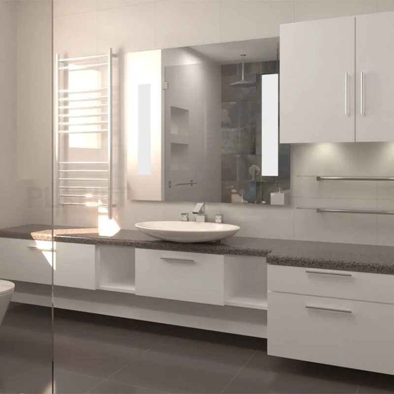 Meuble de salle de bains Planet Modern Vanity Sink avec rangement, lavabo et ensemble de meubles de conception.