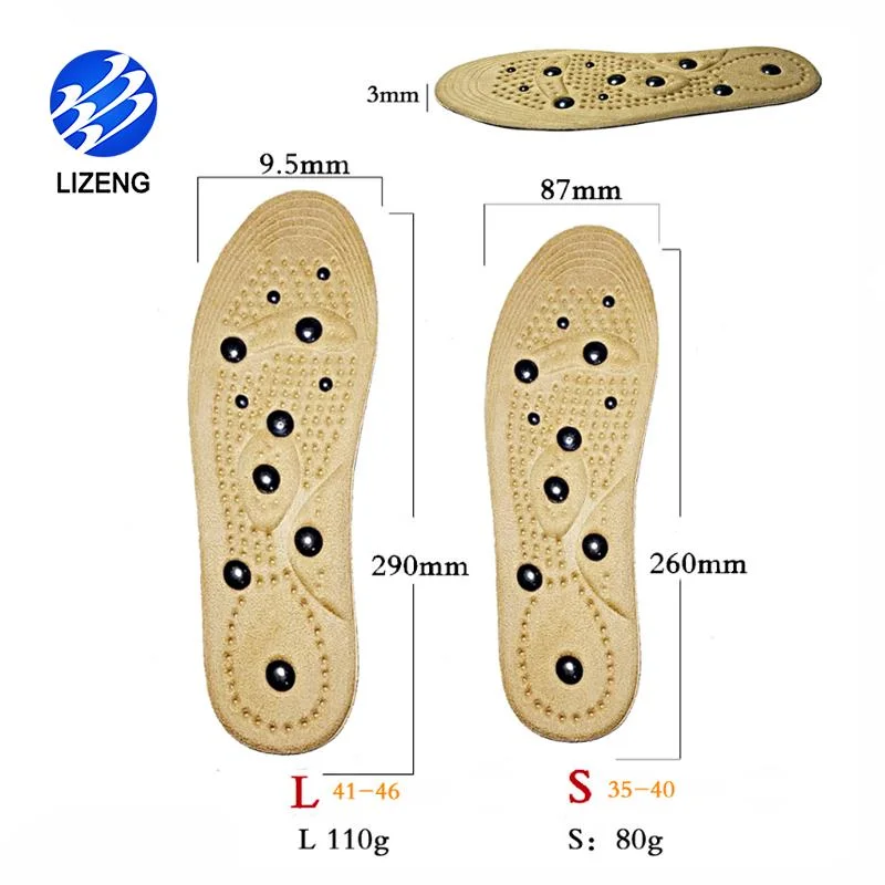 Improve Blood Circulation Acupressure Magnetic Therapy Insoles for Foot Massaging