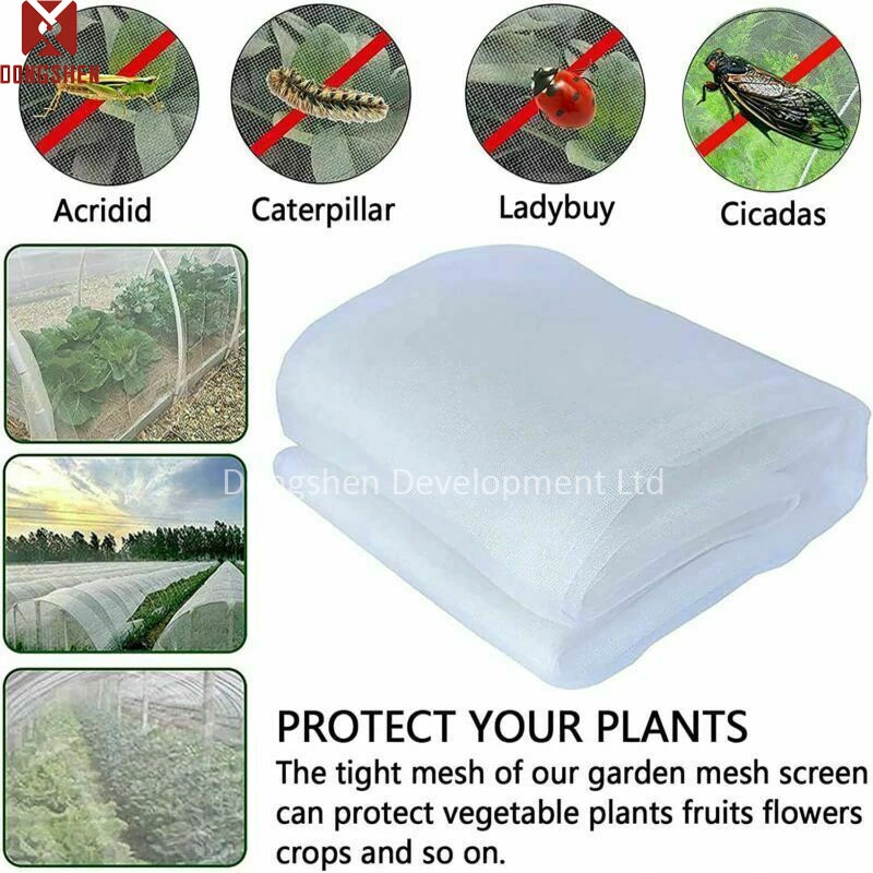 Woven Vegetable Crops Proof HDPE UV Treated Butterfly Fly Bee Anti Insect Garden Cover Net