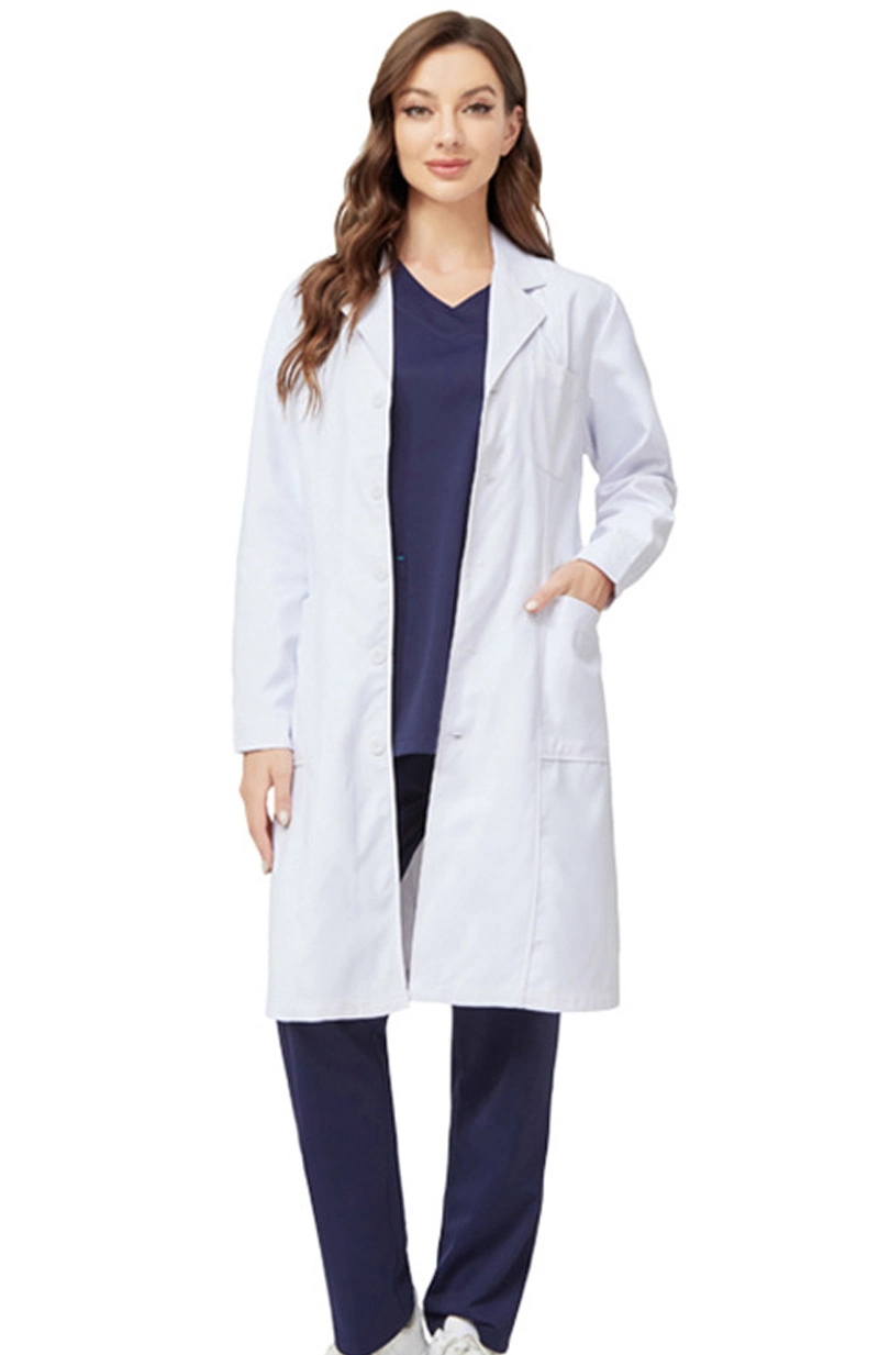 Polyester Cotton Nurse Scrubs Pharmacy Uniform Clothes for Female