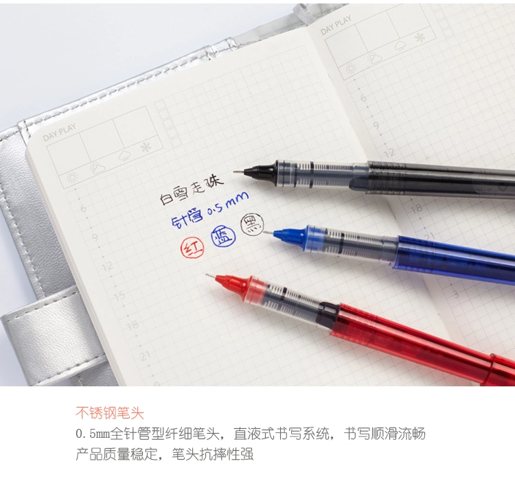 Stationery Pen Plastic Roller Ball Pen Metal Clip Tinted Body Quality Pen OEM Logo