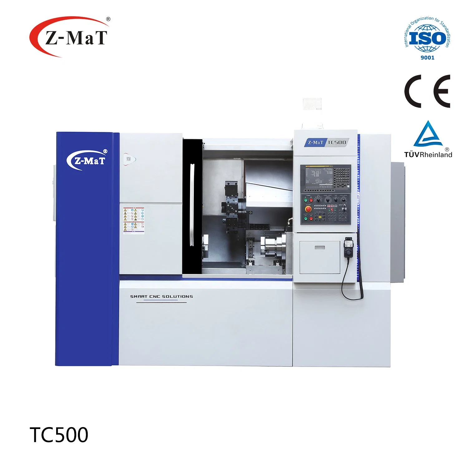 Centro de rotação de eixo duplo/ferramenta de tracção Turret/CNC rotação CNC da máquina Torno (TC500)