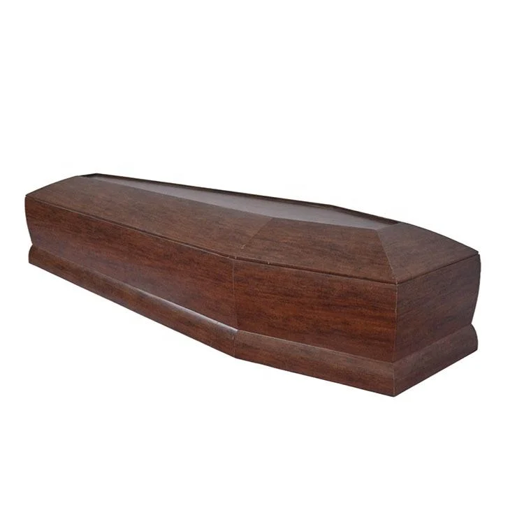 Vente en gros qualité européenne style bon marché Bois solide Paulownia Coffin pour Funérailles