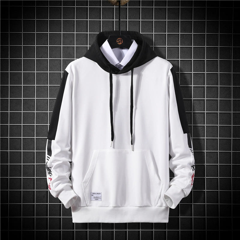 Spring Man Fashion Hoody Casual Pullover Sweater V-Neck