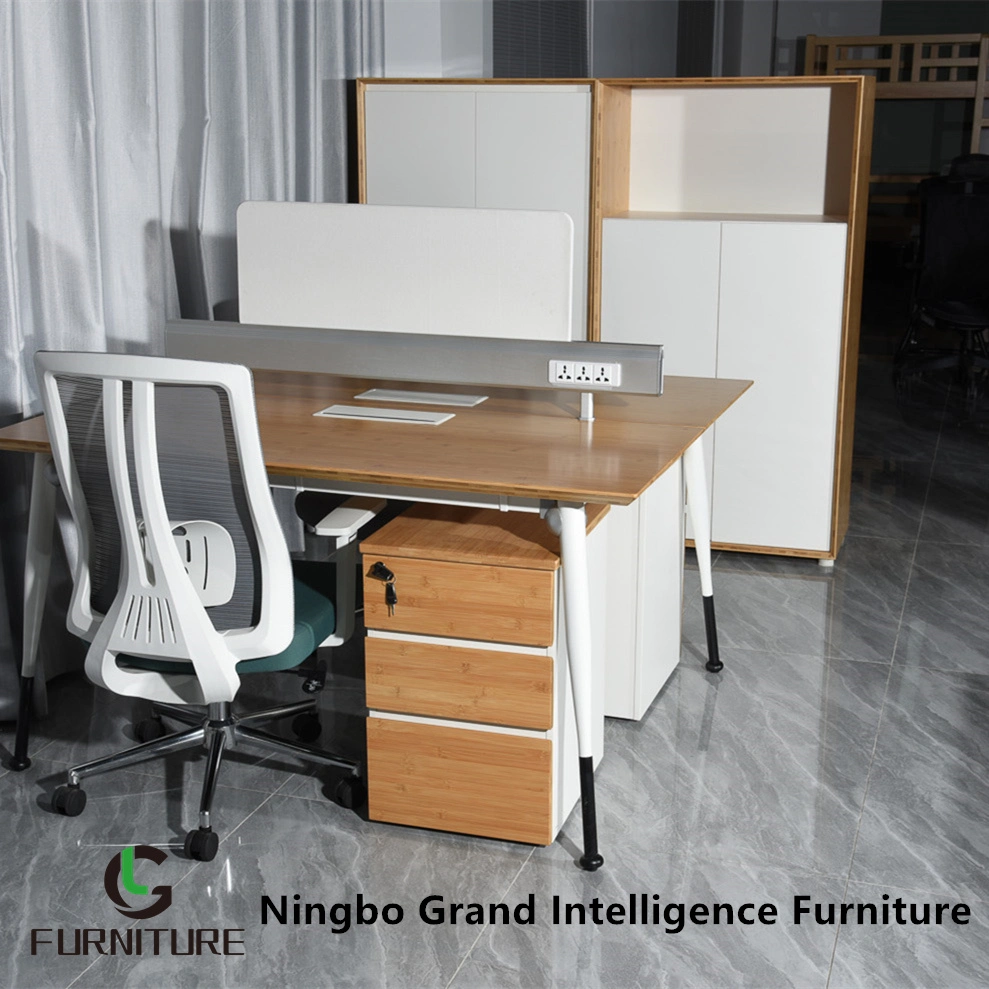 Novo design moderno Office Furniture Curved Office Table Executive desks Mesa de trabalho escritório Gestor de pintura de escritório White Desk