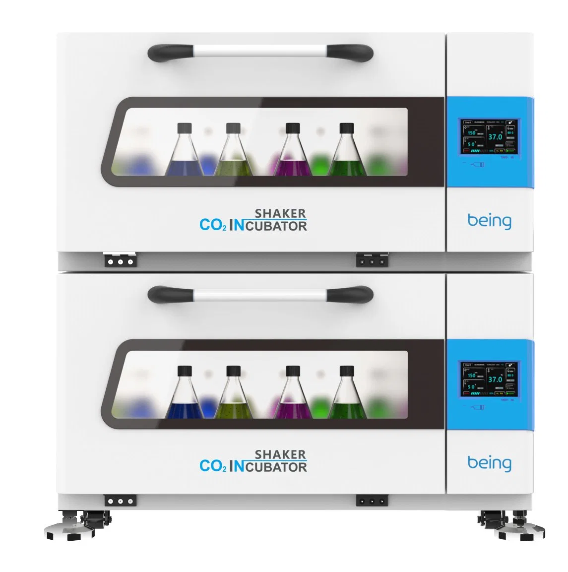 Stackable CO2 Incubated and Refrigerated Shaker (Cooling+ humidity control+CO2 control)