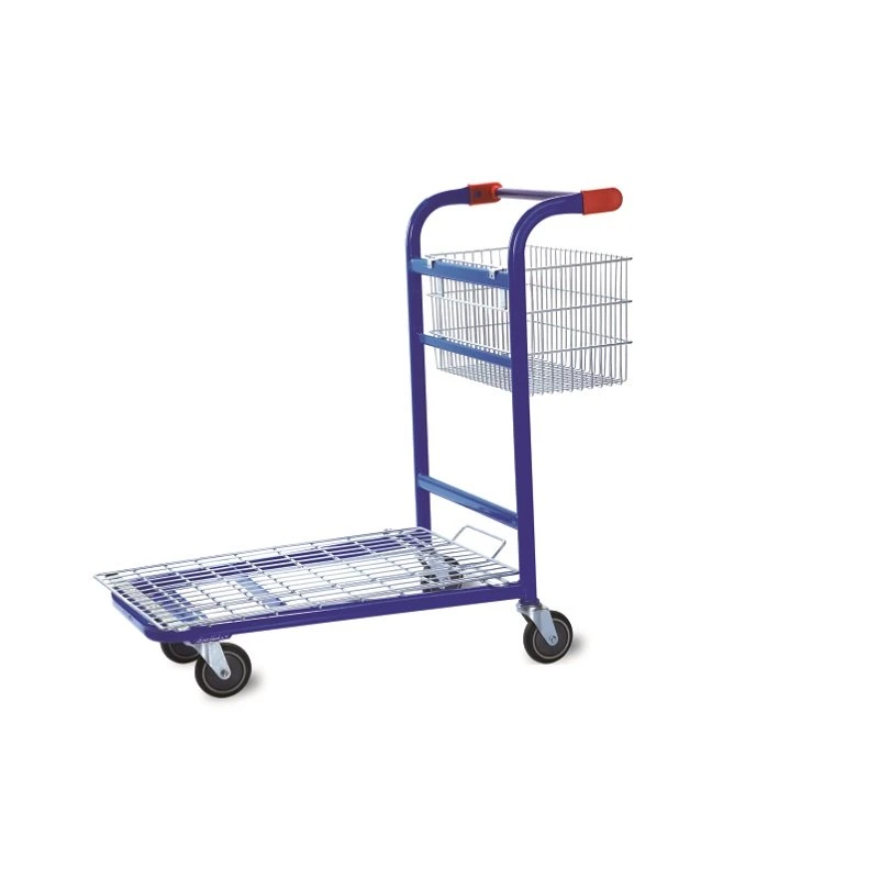 High quality/High cost performance  Large-Capacity Metal Double-Layer Galvanized Truck Hand-Trolley