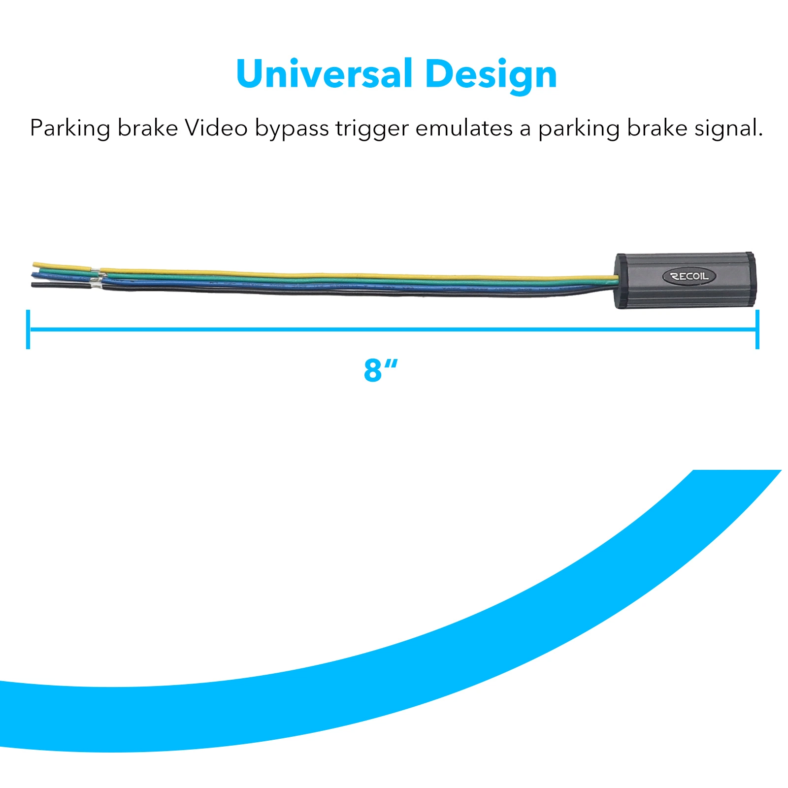 Edge Tri Universal Parking Brake Video Lockout Bypass Trigger in Motion Interface Module for All Popular Alpine, Pioneer, Kenwood, Clarion, Jvc and Sony Head