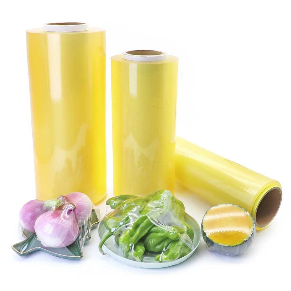 Custom Logo Stretch Film High quality/High cost performance  PVC Wrap Cling Film for Food Packaging Remain Food Fresh