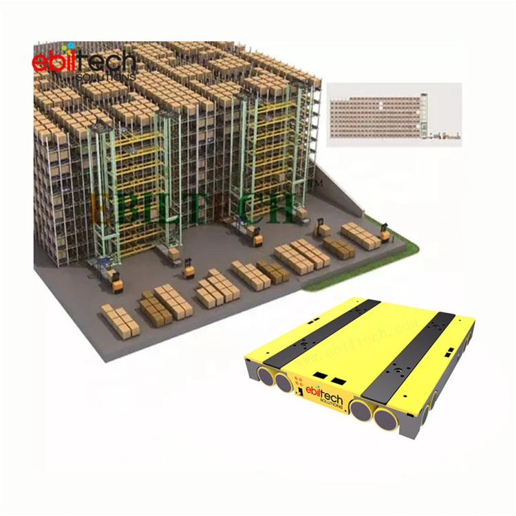 Ways Cost Saving 40% Automated Storage Racking Four Way Pallet Shuttle