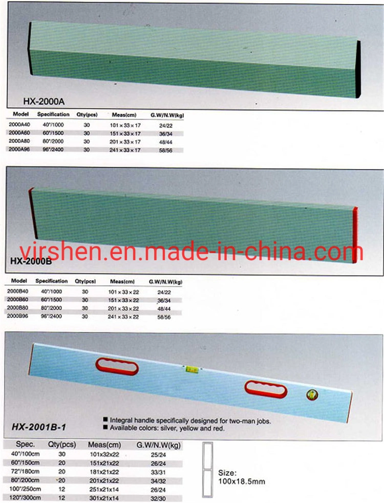 Aluminum Spirit Level Aluminum Spirit Level Auto Level Instrument