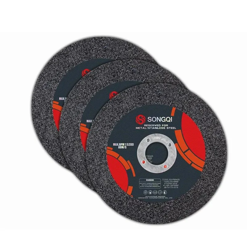 Songqi 4 Inch 100 mm Metal Grinding Aluminum Oxide Resin Abrasive