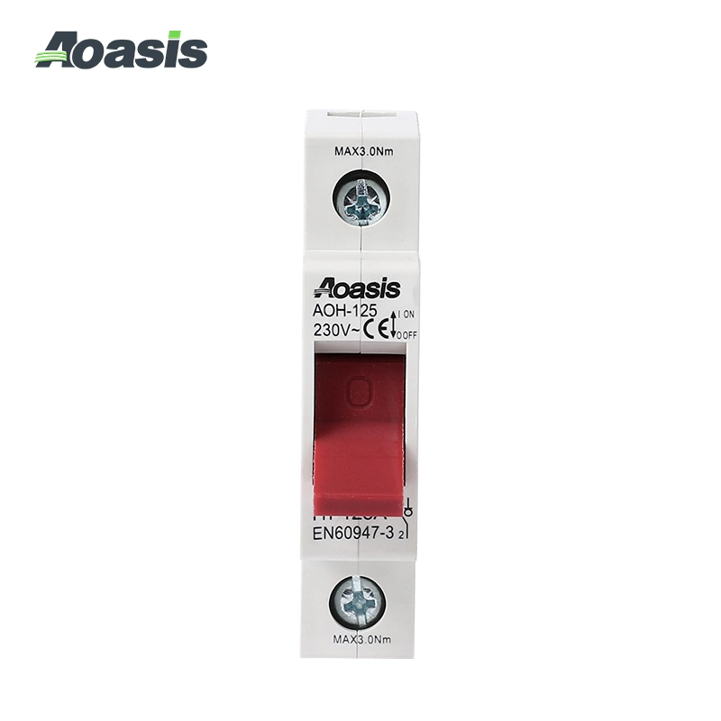 Aoasis Aoh-125 125A 1p Msd DIN Rail Mini Manual Isolator Disconnector Switch