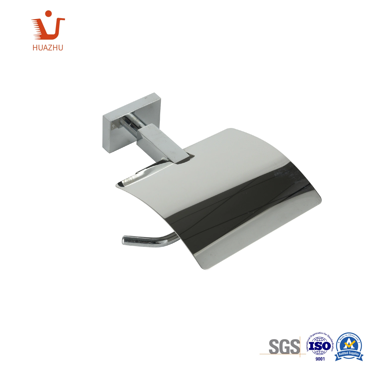 Accesorios para el baño Soporte de papel de papel de aluminio cromado de zinc