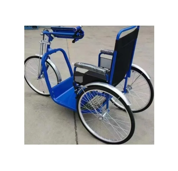Mini scooter Eléctrica de três rodas Triky passageiro confortável triciclo Handbike Bicicleta para cadeira de rodas