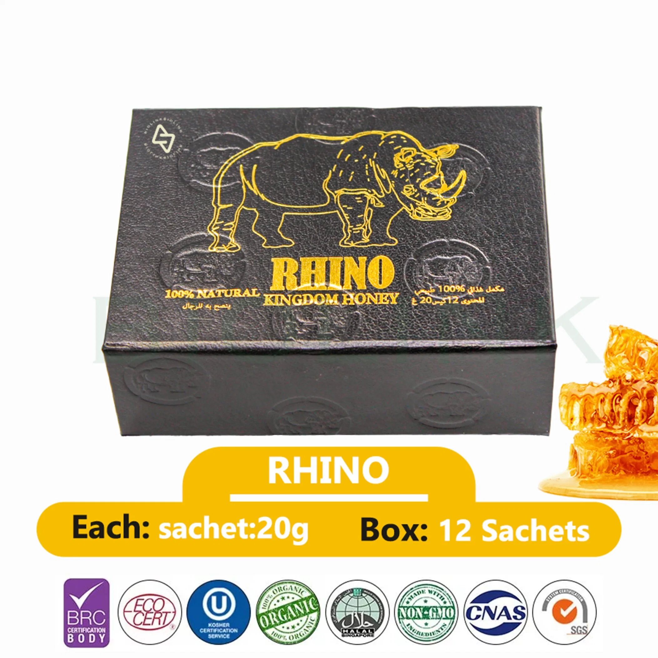 USA Black Bull Extreme Don't Quit Wholesale/Supplier Royal Honey for Him Sexual Enhancement 12 Pouches -22 G