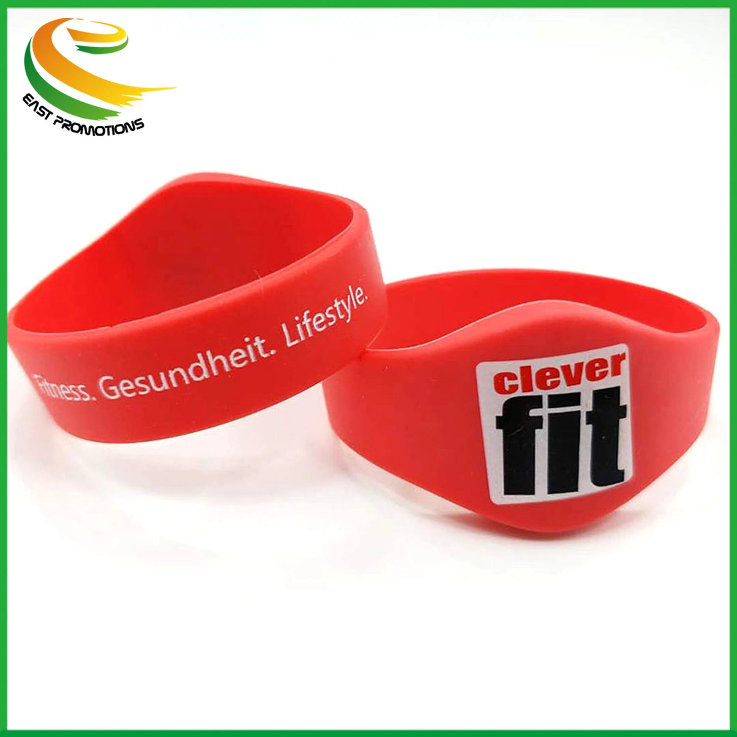 Customized Waterproof 13.56MHz NFC Silicone Hf RFID Wristband Smart Bracelet for Access Control