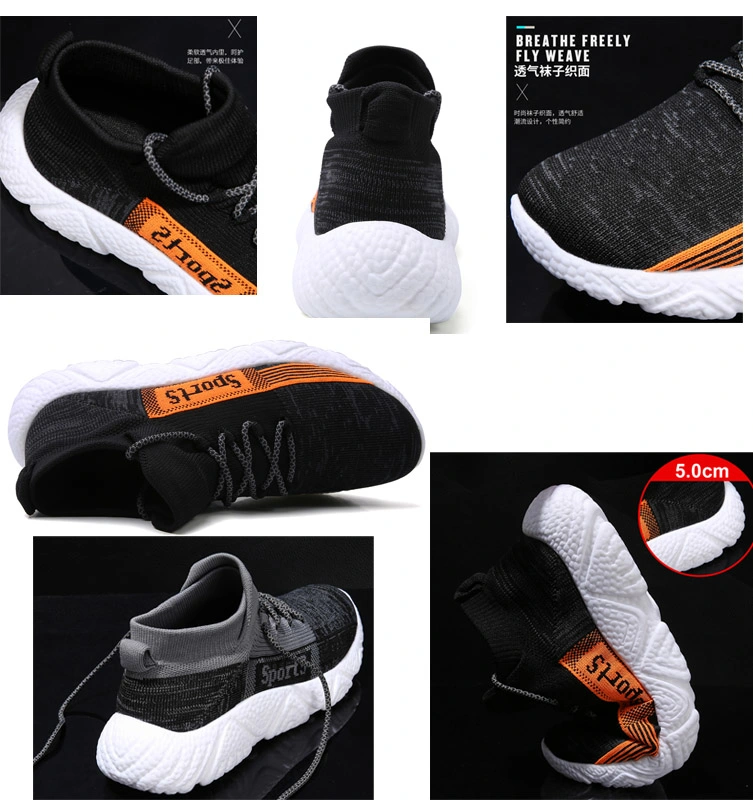 La Chine usine Mens Fashion Sneakers à lacets sport chaussures running antidérapant