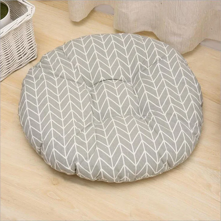 Coussin rond en coton très doux pour fauteuil qui médite le japonais Coussin de chaise décoratif pour canapé-lit futon