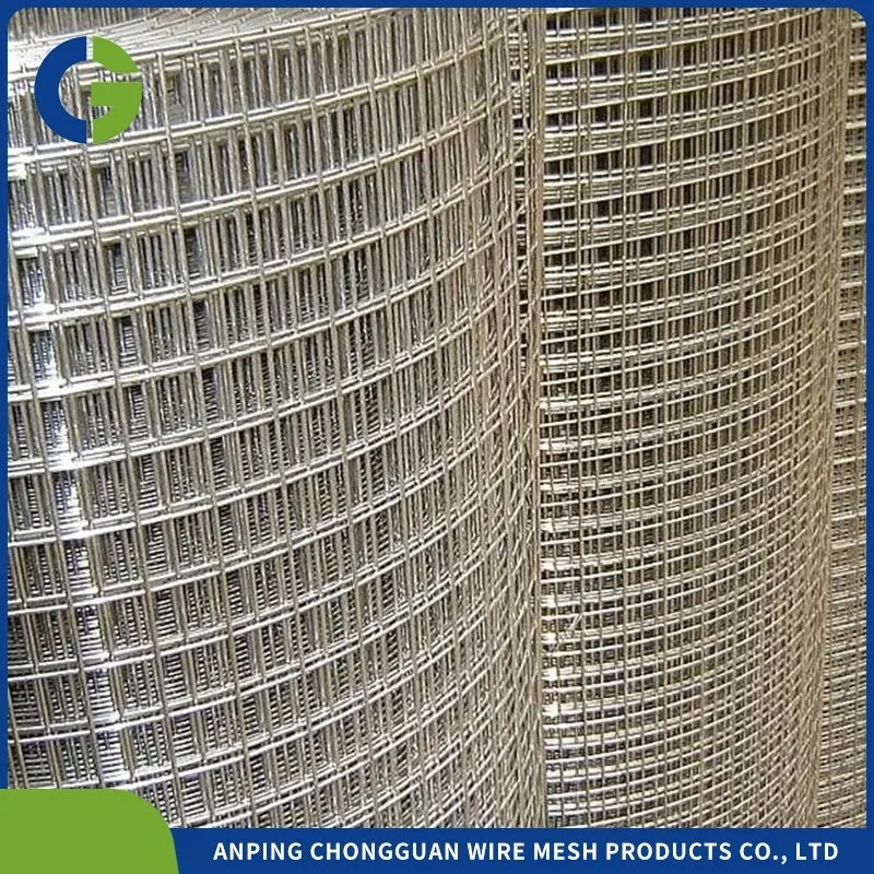 Silver Electro Galvanized/ Hot Dipped Galvanized Welded Wire Mesh Roll and Panel