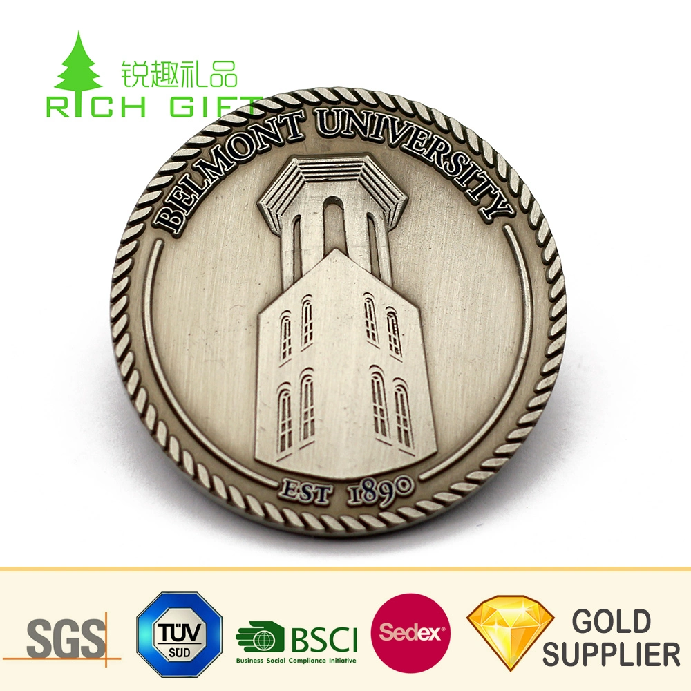 Großhandel China Custom Metal Brass Green Emaille Silber Beschichtung Arzt Wer Coin for Collection