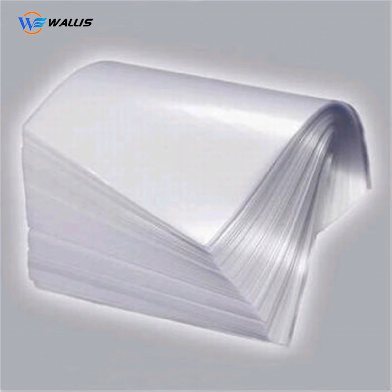 A4 0.08mm PVC Polycarbonate Pet Card Material Coated Overlay Film with Glue for Digital Printing Sheet