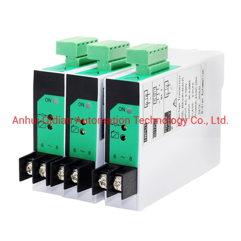 China Voltage Transmitter DC24V Power 4-20mA 0-10V 1-5V 0-20mA Output 0-220V 0-380V 0-465V 0-500V Input for Sale