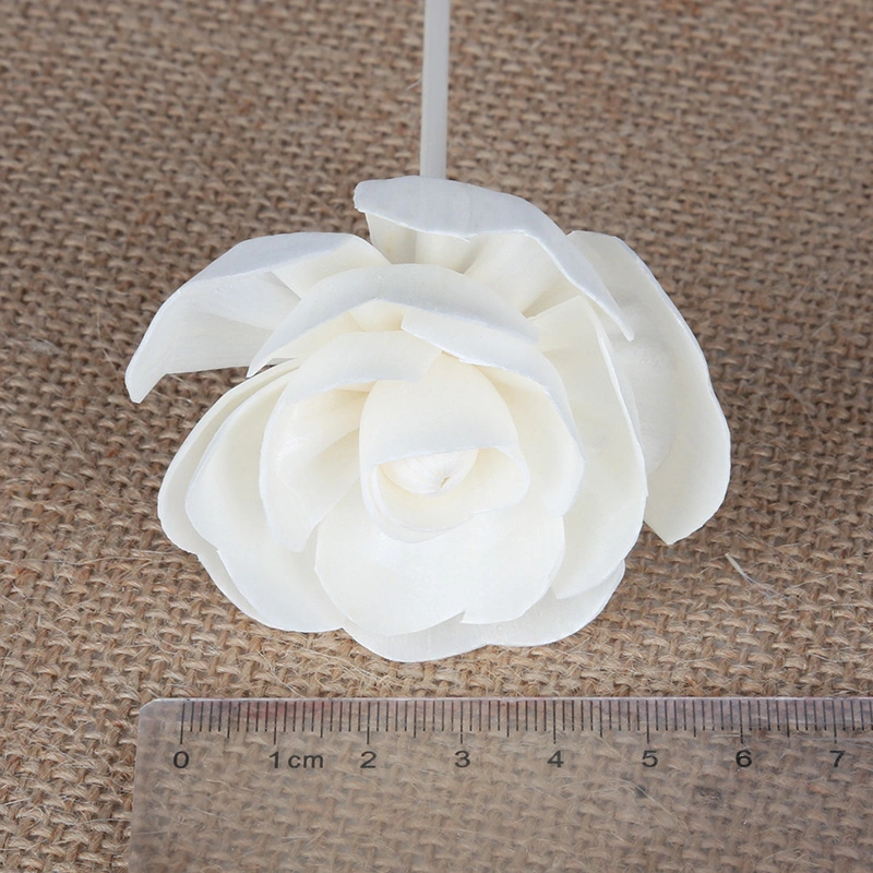 Handmade Dry Rose Artificial Plant Natural Wood Diffuser Reed Sticks Sola Flower for Home Aromatherapy