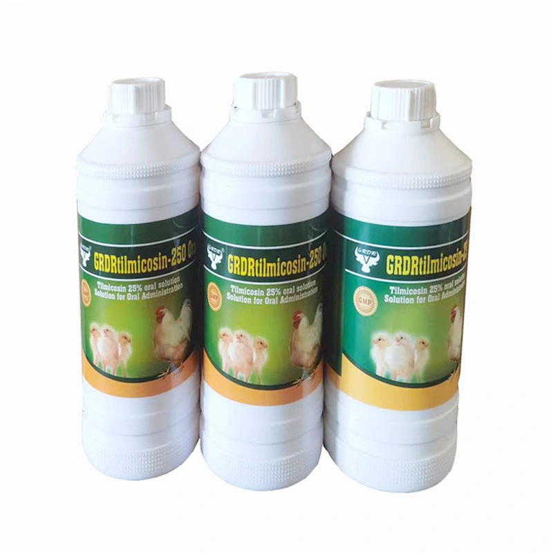 Hot Sale, GMP, Tilmicosin Phosphate 25% Liquid for Veterinary Drug/Poultry/Cattle/Animal