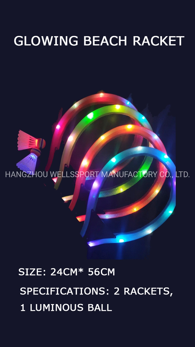 Hot LED Luminous Badminton Racket Glowing Tennis Racket