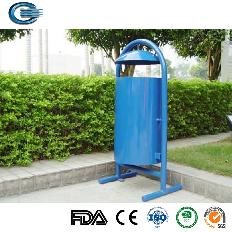 Huasheng Indoor Commercial Dust Bin Metal Commerical Trash Bin Stainless Steel Dustbin Public Trash Can Commerical Use